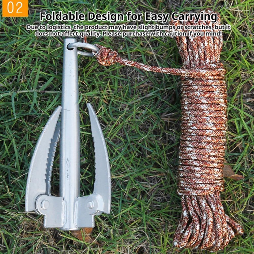 Fishing Boat Anchor - Zewnętrzny hak do mocowania z liną,