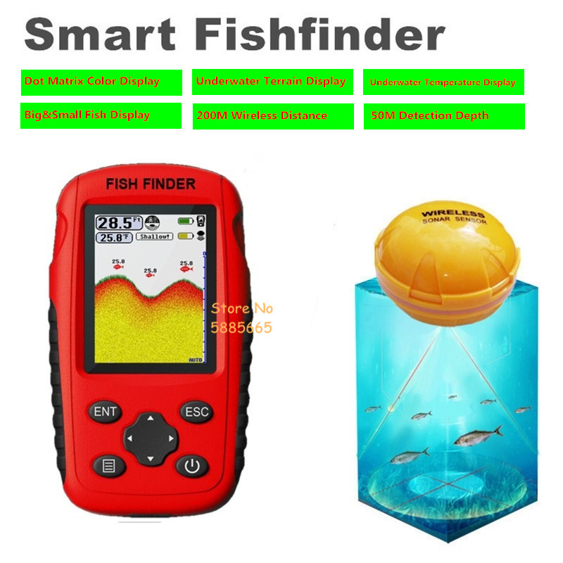 Fishing Boat Depth Finder - Inteligentny przenośny sonar do wykrywania ryb