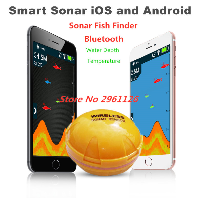 Fishing Boat Depth Finder - Bezprzewodowy lokalizator ryb Przenośny echosonda Telefon