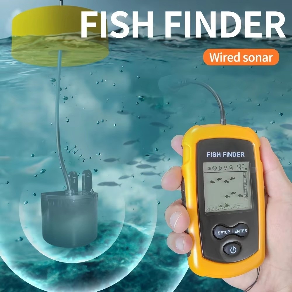 Przenośny, ręczny echosonda z  – Fishing Boat Depth Finder recenzja i cena