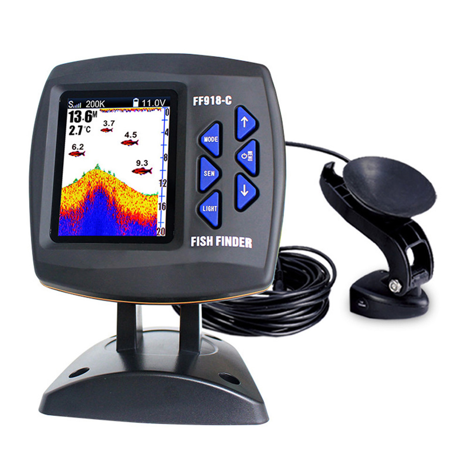 Przewodowy lokalizator ryb z k – Fishing Boat Depth Finder recenzja i cena