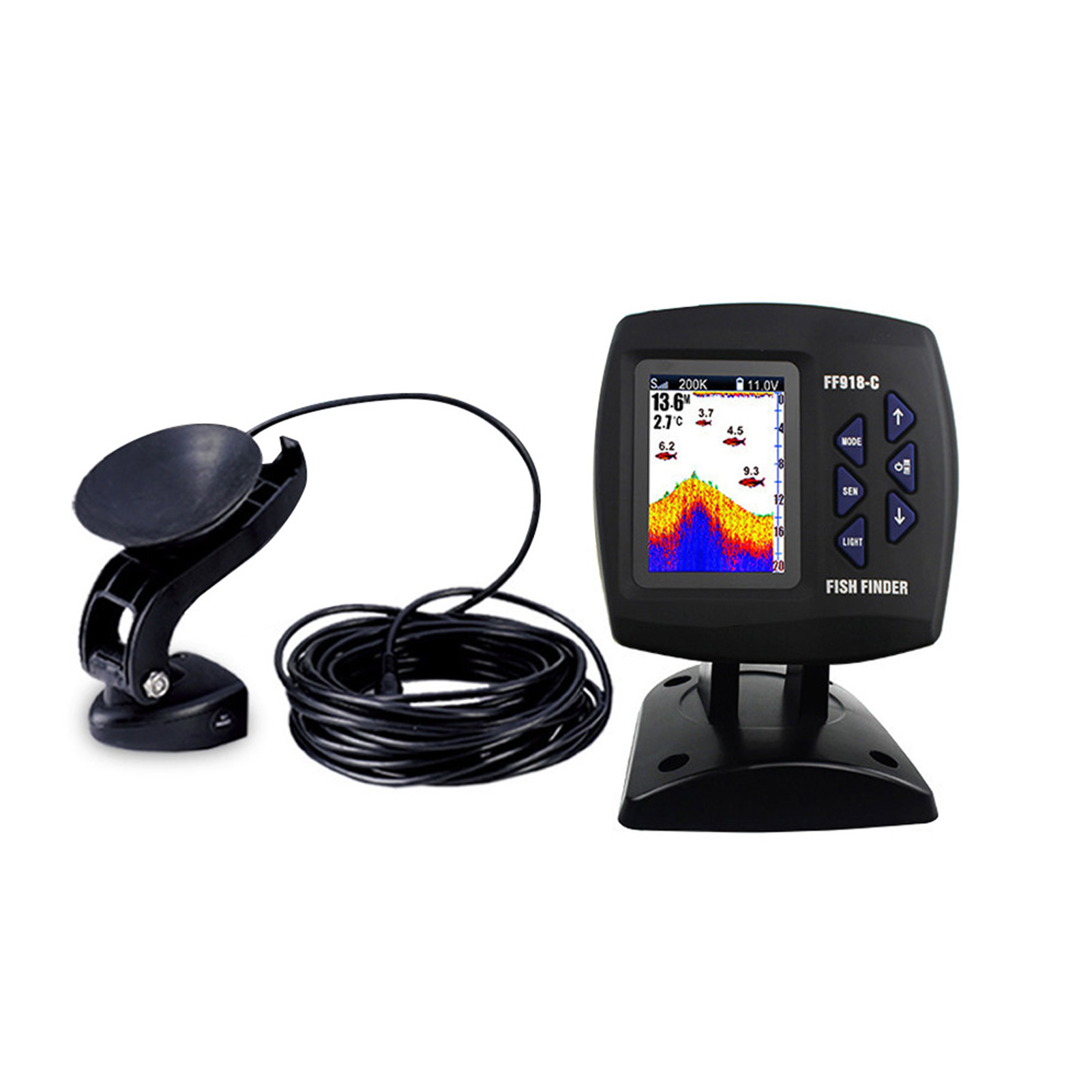 Przewodowy lokalizator ryb z k – Fishing Boat Depth Finder recenzja i cena