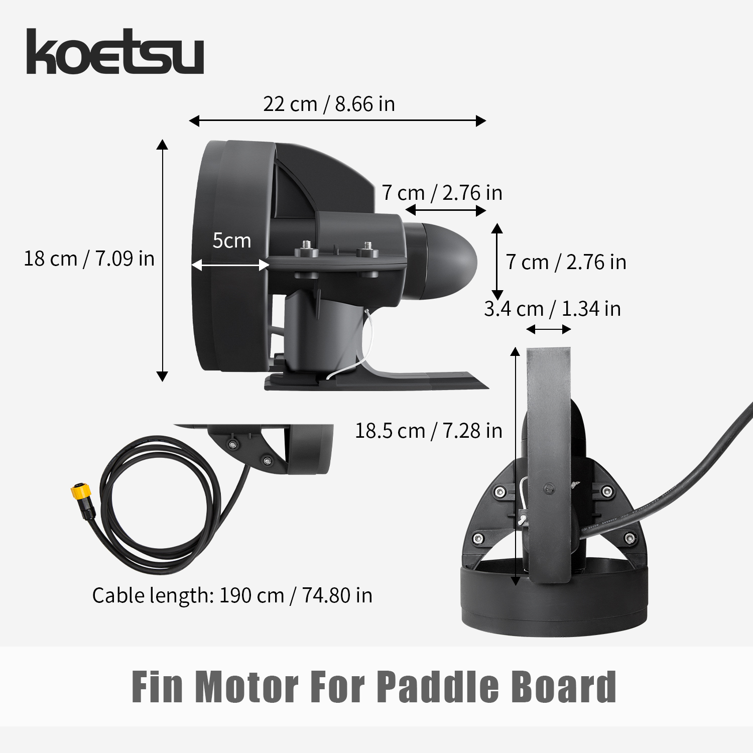 Silnik podwodny do deski SUP K – Fishing Boat Trolling Motor recenzja i cena