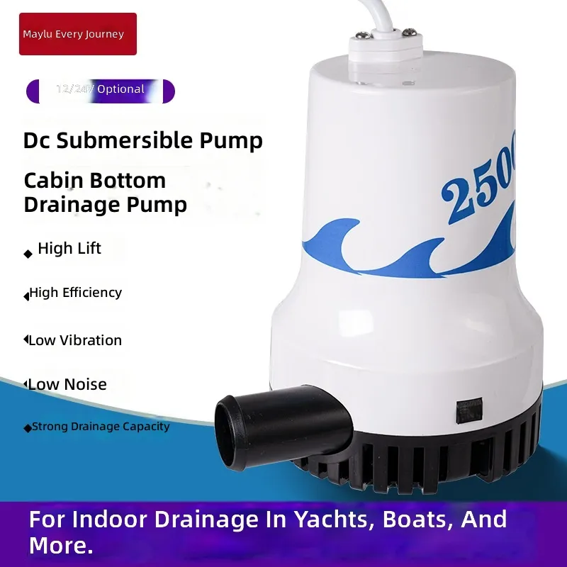 Pompa zęzowa morska 12V 24V DC – Fishing Boat Bilge Pump recenzja i cena