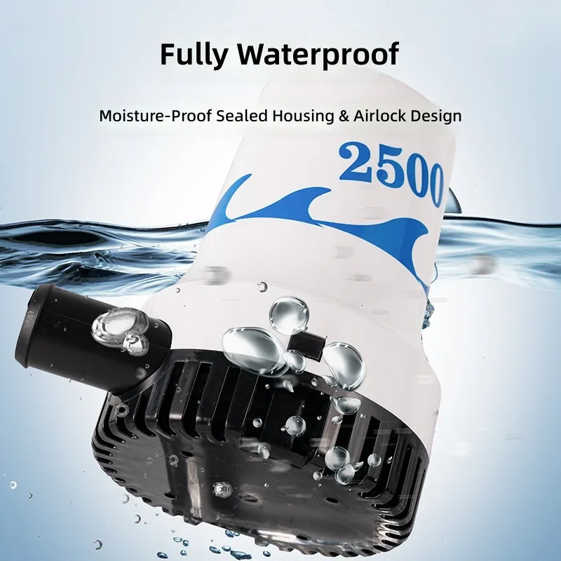 Pompa zęzowa morska 12V 24V DC – Fishing Boat Bilge Pump recenzja i cena