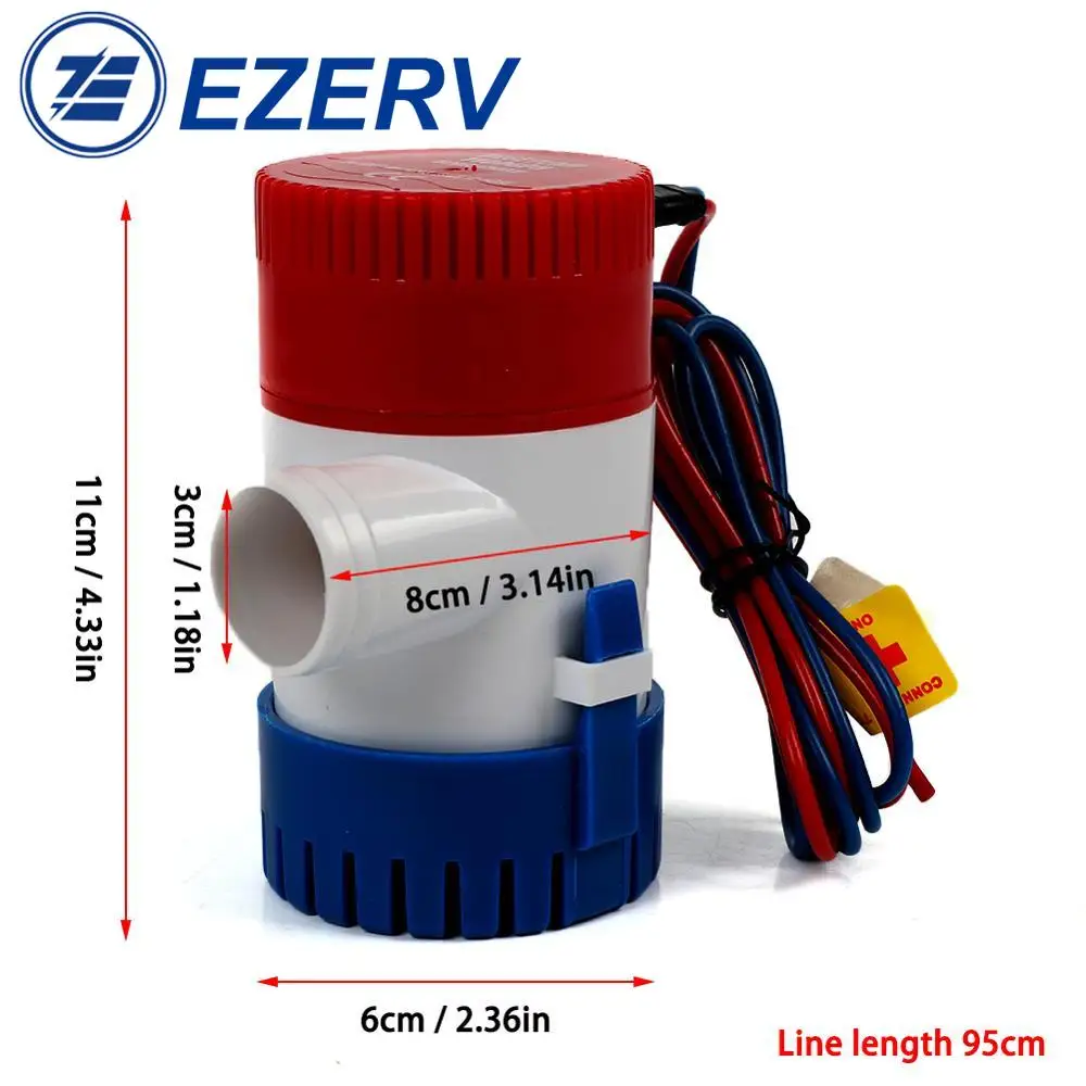 1 szt. 12V/24V 1100 GPH 750 GP – Fishing Boat Bilge Pump recenzja i cena