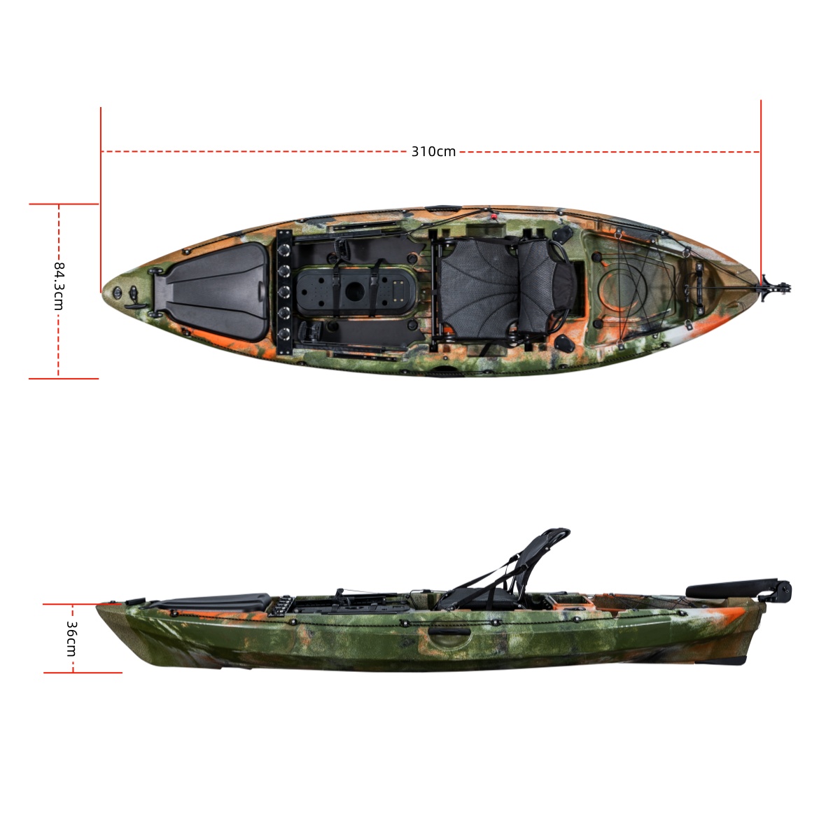 Kajak wędkarski LSF First-clas – Fishing Boat Seat recenzja i cena